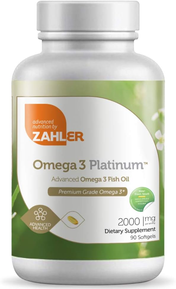New and Improved! Zahler Omega 3, Advanced Omega 3 Fish Oil Supplement