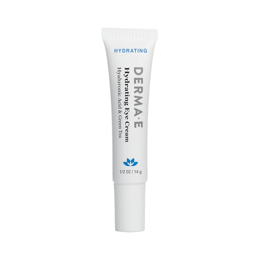 Derma E Hydrating Eye Cream – Firming And Lifting Hyaluronic Acid Treatment - Under Eye And Upper Eyelid Cream Reduces Puffiness And Appearance Of Fine Lines, 0.5 Oz