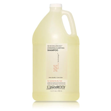 Giovanni Eco Chic 50:50 Balanced Hydrating Clarifying Shampoo - Leaves Hair Ph Balanced For Over-Processed Hair, Provides Moisture & Protection, Salon Quality, No Parabens, Color Safe - 128 Oz