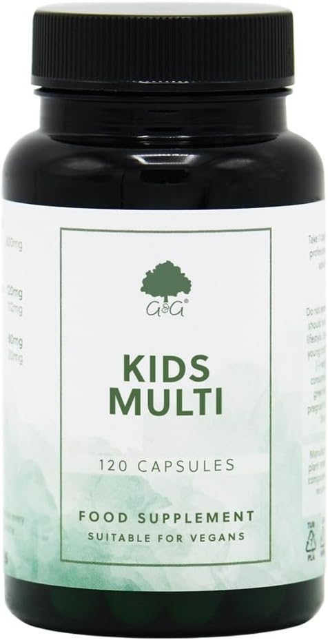 Kids Multivitamin Supplement | Multivitamin For Children | Unique Small Capsule Design | 120 Capsules | G&G Vitamins