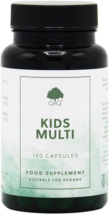 Kids Multivitamin Supplement | Multivitamin For Children | Unique Small Capsule Design | 120 Capsules | G&G Vitamins