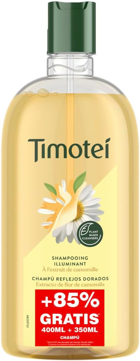 Timotei Shampoo Chp 400+350 Camomila, White, 750 Ml (400+350)