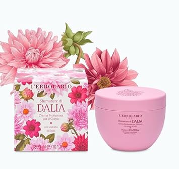 L'Erbolario Body Cream - Moisturizing Body Butter - Floral Citrus Scent Skin Care With Dahlia Extract And Olive Butter - Shades Of Dahlia - 10.1 Oz : Beauty & Personal Care