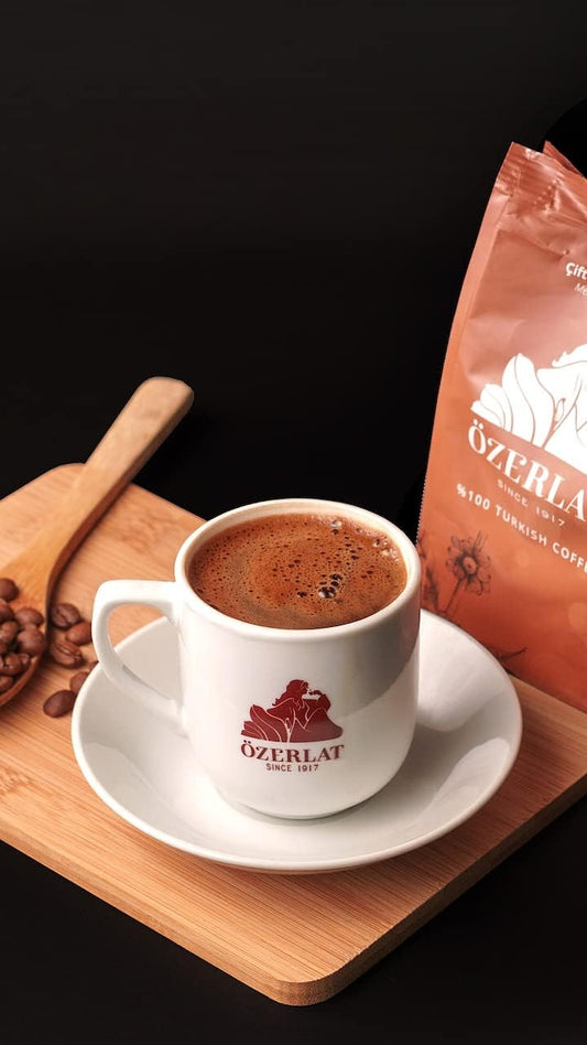 Ozerlat Real Turkish Coffee - Traditional 'Medium Roast' 250G | Brazil Arabica Beans, Ground | Premium Artisan Coffee