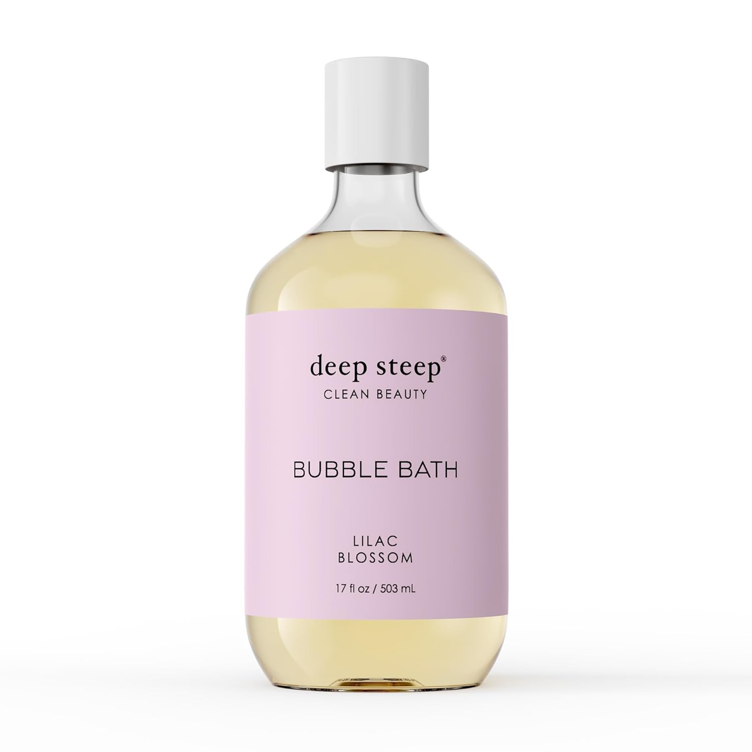 Deep Steep Bubble Bath, Lilac Blossom, 17 Oz – Soothing Soak With Shea Butter, Argan Oil, Aloe Vera & Coconut Oil – Vegan, Sulfate-Free, Ph-Balanced Clean Beauty
