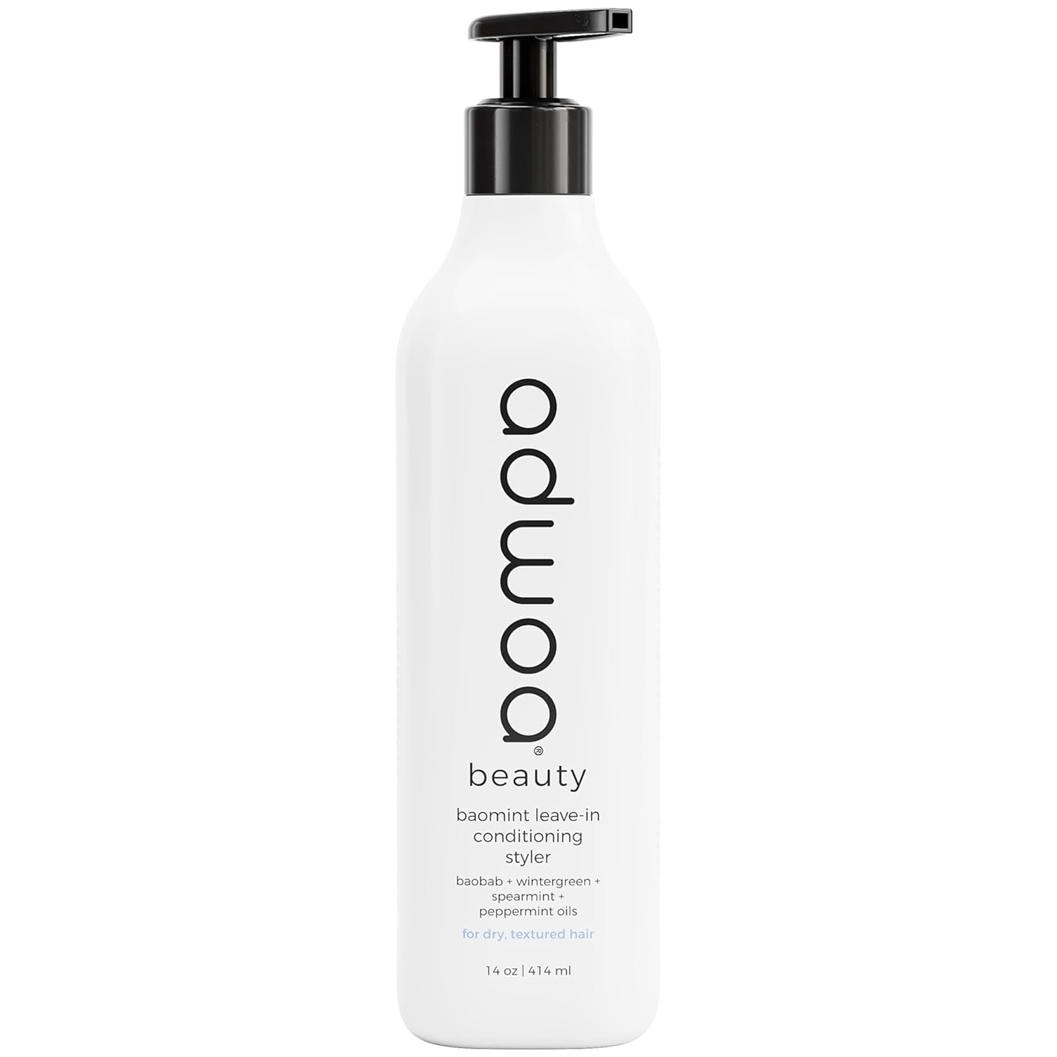 Adwoa Beauty Baomint™ Leave In Conditioning Styler With Baobab, Rosemary, Mint And Pumpkin Seed Oils. Moisturizes Hair, Supports Hair Growth ?And Length Retention For Coily And Curly Hair - 3.3Oz