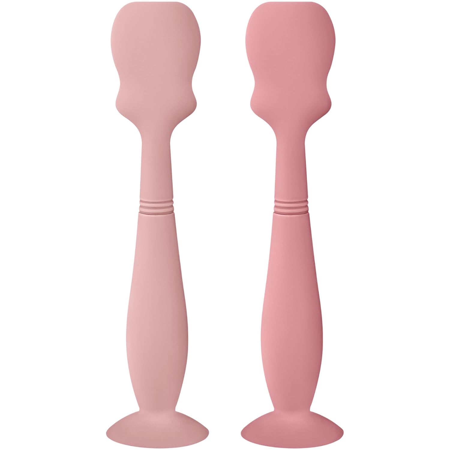 Large Size Baby Diaper Cream Spatula Applicator Soft Silicone Baby Butt Paste Spatula (2Pack,Blush/Mauve)