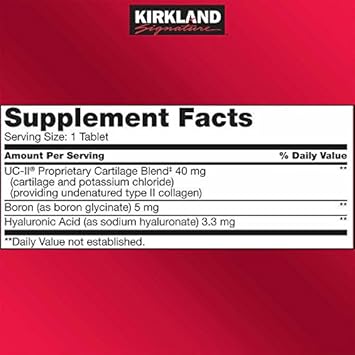 Kirkland Signature Expect More Triple Action Joint Health, 110 Coated Tablets