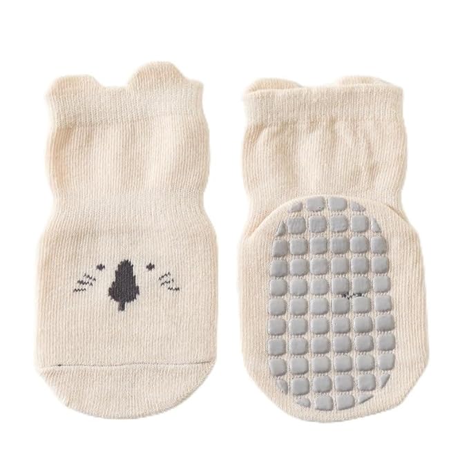 VALUEVIBES Baby Socks for 1-3 Year Old, Non-Slippery Toddler Socks with High Grip, Anti Skid and easy to wear, Best Baby Shower Gift (Pack of 2,Pair)