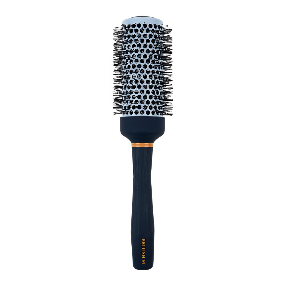 Hot Curling Ceramic Brush Round 43Mm – Anti-Frizz Styling Brush For A Smooth Salon Look – Ideal For All Hair Types