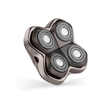 Skull Shaver Forte Pro 4 Head Replacement Blade - Shaver Blade For Wet & Dry Shaving - Rotary Heads Design - Japanese Stainless Steel - Compatible With Pitbull, Palm & Butterfly Kiss Shavers