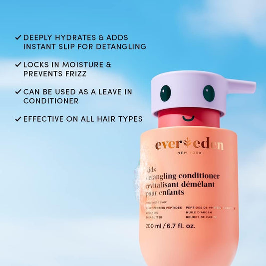 Evereden Kids Conditioner Detangler, 200Ml | Kids Haircare | Made With Clean, Non-Toxic Ingredients | Clean Conditioner