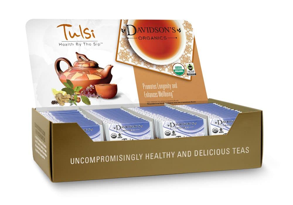 Davidson'S Organics, Tulsi Signature Spice, 100-Count Individually Wrapped Tea Bags