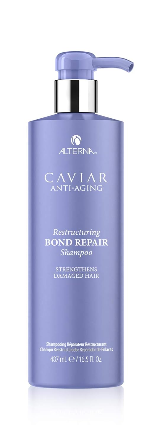 Caviar Anti-Aging Restructuring Bond Repair Shampoo | For Brittle, Damaged And Split Ends | Repairs, Strengthens & Protects Damaged Hair | Sulfate Free