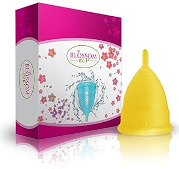 Blossom Cup, Say No to Tampons | Get Blossom Cups for Menstrual Days | Period Reusable Cup Silicone Cup (Small, Yellow) : Health & Household