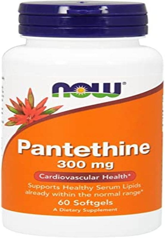 Now Foods Pantethine 300mg 60 Sgels by Now Foods, 1.0 Count : Health & Household