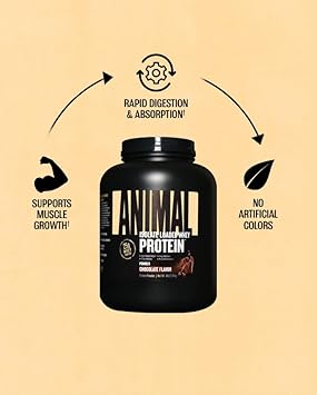 Animal Whey Isolate Protein Powder - Loaded for Pre & Post Workout Muscle Builder and Recovery with Digestive Enzymes for Men & Women - 25g Protein, Great Taste, Low Sugar - Vanilla 10 lbs : Health & Household