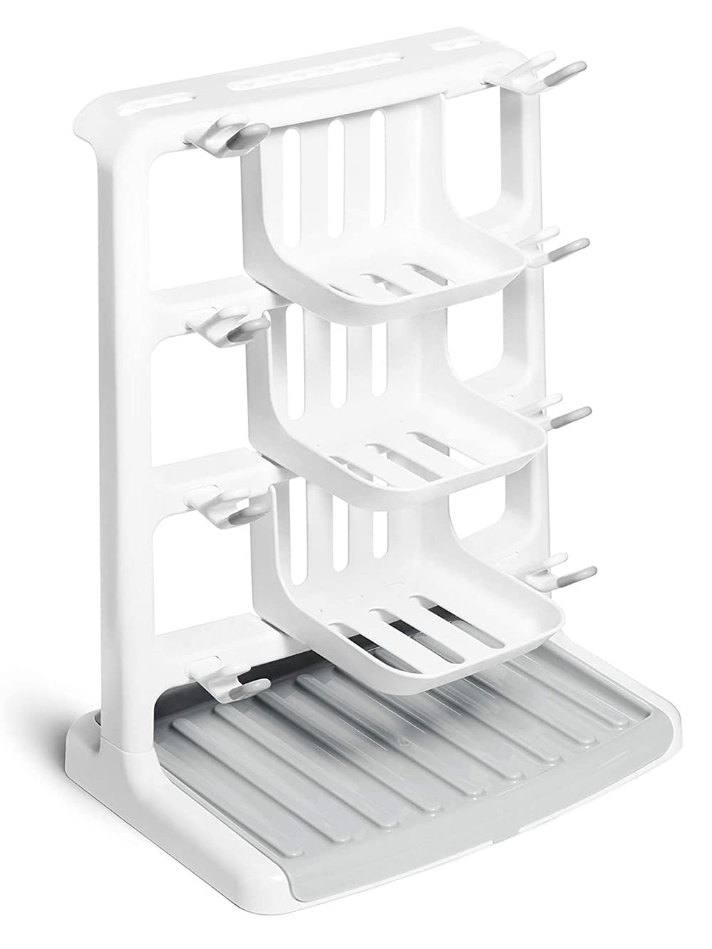 Munchkin® Tidy Dry™ Space Saving Vertical Bottle Drying Rack For Baby Bottles And Accessories, White