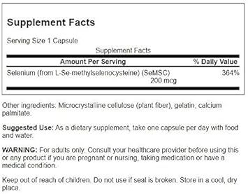 Swanson Semsc Selenium 200 Mcg 120 Capsules (2 Pack)