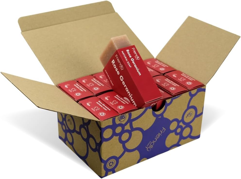 Friendly Soap - Exfoliating Peppermint & Poppyseeds (95g), Plant-Based, Cruelty-Free, Made By Hand, No Preservatives or Sulphates, Sustainable : Amazon.co.uk: Beauty