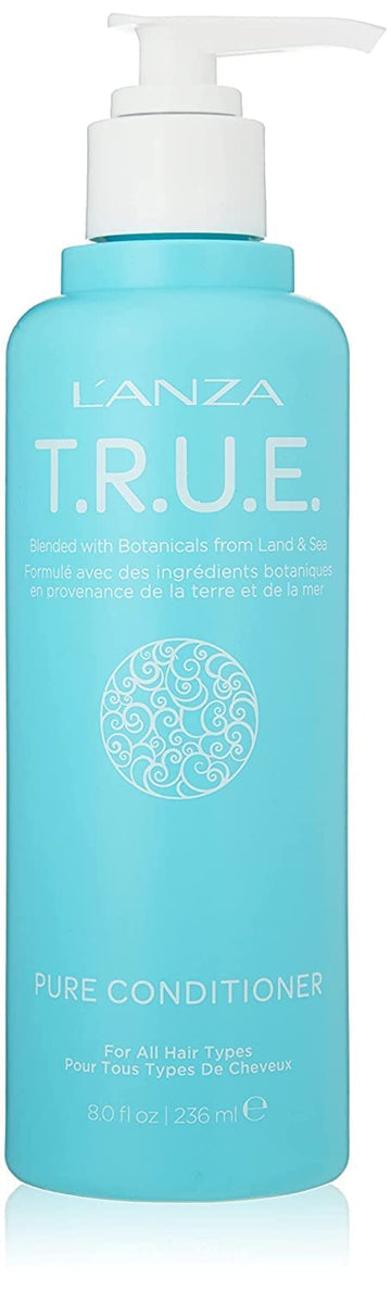 L'Anza T.R.U.E. Pure Sustainable Conditioner - Rich With Aloe Vera And Rice Protein, Color Safe Daily Hair Care, Deeply Nourishing Moisturizer, Paraben, Sulfates, And Fragrance-Free