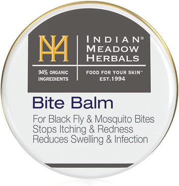 Indian Meadow Herbals Bite Balm For Black Fly & Mosquito Bites (.25Oz, 2 Pack) - Stops Itching And Redness Helps Reduce Swelling And Risk Of Infection