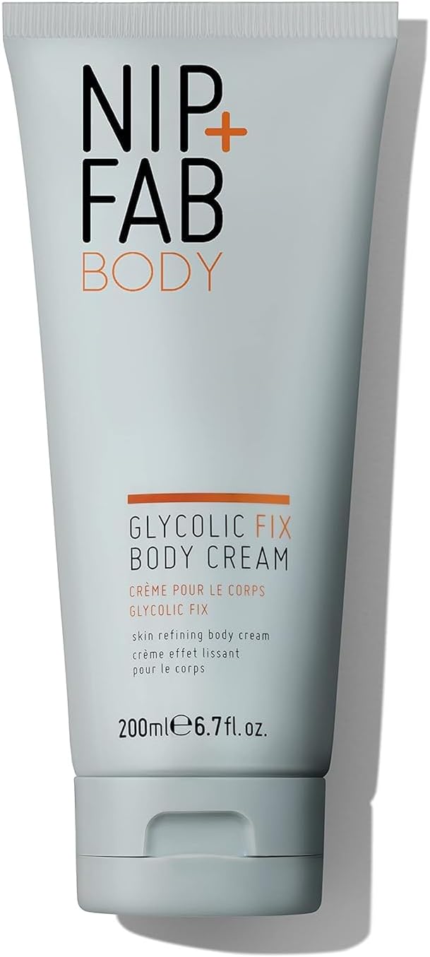 Nip+Fab Glycolic Fix Body Cream | 200 Ml | Exfoliating The Skin | Vegan, Cruelty Free, Sulphate Free