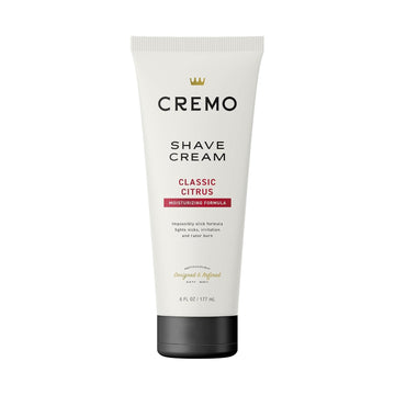 Cremo Sage & Citrus Shave Cream, Astonishingly Superior Ultra-Slick Shaving Cream For Men, Fights Nicks, Cuts And Razor Burn, 6 Fl Oz