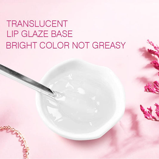 20Ml Clear Transparent Moisturizing Diy Lip Gloss Base Lip Balm Material Gel, Organic Lipctisk Lip Glow Lip Glaze Base For Making Your Own Lip Plumper/Lip Tint/Lip Primer (Red Pearlescent)