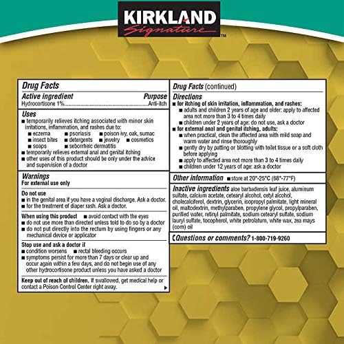 Kirkland Signature Hydrocortisone 1% PLUS Anti-Itch Cream