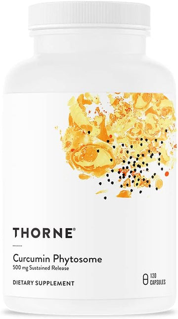 Thorne Curcumin Phytosome 500 Mg (Meriva) - Sustained Release, Clinically Studied, High Absorption - Supports Healthy Response In Joints And Muscle - 120 Capsules - 60 Servings