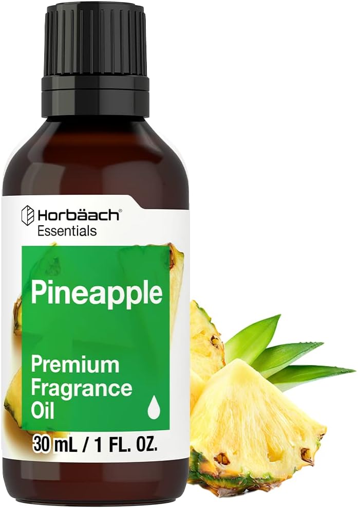 Horbäach Pineapple Fragrance Oil | 1 fl oz (30ml) | Premium Grade | for Diffusers, Candle and Soap Making, DIY Projects & More