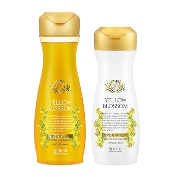 Daeng Gi Meo Ri- Hair Blossom Set: Yellow Blossom Hair Shampoo (400Ml) + Treatment, Nourishing And Fresh, (300Ml)