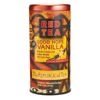 The Republic Of Tea - Good Hope Vanilla Herbal Red Tea, Naturally Caffeine-Free African Rooibus - 36 Tea Bags