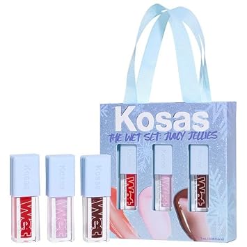 Kosas The Wet Set: Juicy Jellies Sheer Lip Oils & Complimentary Pomegranate Sheet Masque