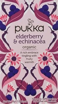 Pukka Organic Herbal Tea Elderberry & Echinacea 20 Tea Bags