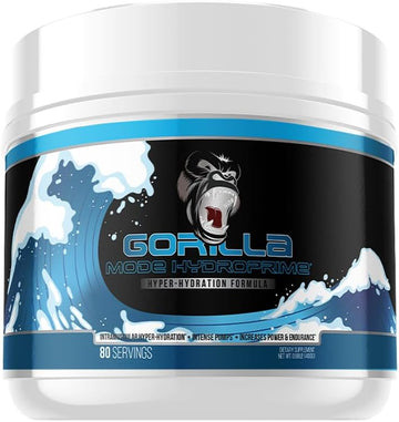 Gorilla Mind Hydroprime? Glycerol Pre-Workout - Hydrating Pre-Workout Formula for Intense Pumps ú Intramuscular Hyper-Hydration ú Increased Power & Endurance/Mixes Flawlessly - 400g