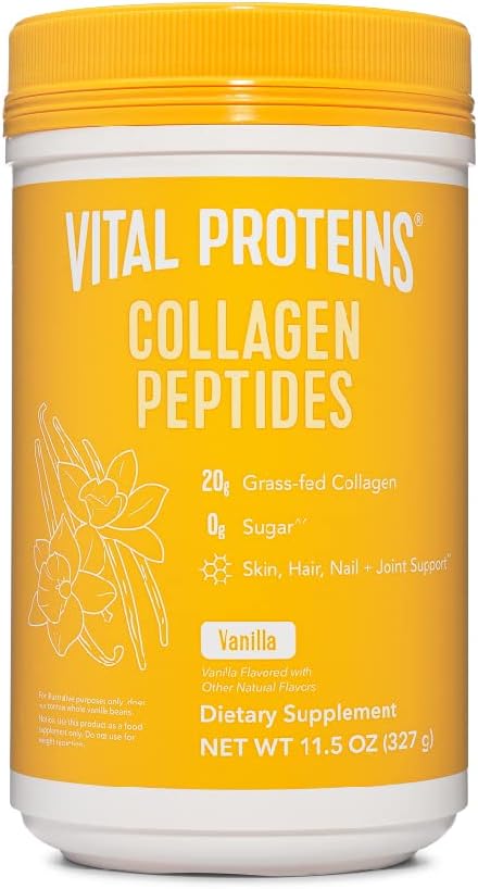 Vital Proteins Collagen Peptides Powder, Helps Support Healthy Hair, Skin, Nails, Bones and Joints - Vanilla 11.5 oz