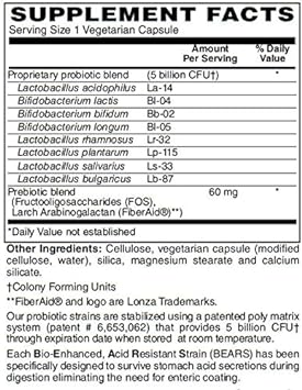 BariatricPal Suprema Dophilus Probiotic Gastrointestinal & Immune Health Capsules (60ct)