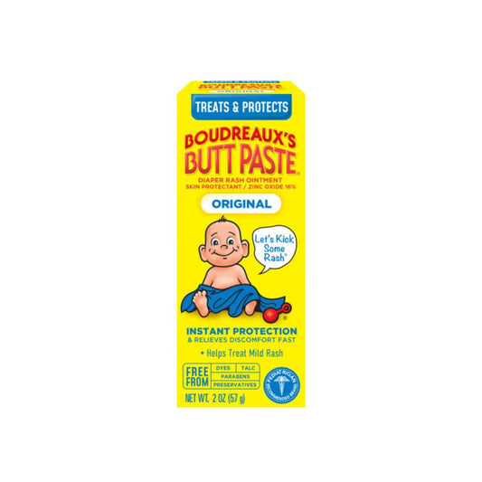 Boudreaux's Butt Paste Butt Paste Diaper Rash Ointment, Variety Pack, Original & Maximum Strength (2oz, 2 of each)