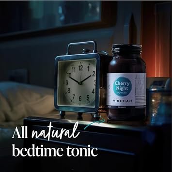 Viridian - Cherry Night Powder, 150G | Natural Bedtime Tonic | With Morello Cherries, Glycine & Magnesium | Tiredness & Fatigue | Nutritionist Formulated