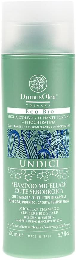 Domus Olea Toscana Shampoo Micellare Cute Seborroica 200 Ml For Seborroic Skin, Dandruff, Redness, Itching, Temporary Hair Loss