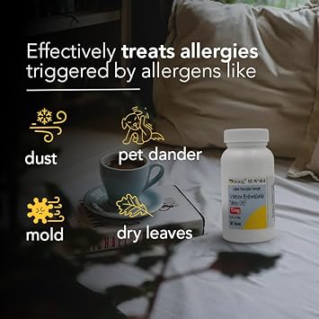 Rising Pharma - Cetirizine Hcl 10 Mg - Antihistamine Seasonal Allergy Tablets - 500 Tablets : Health & Household