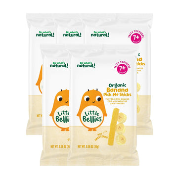 Little Bellies Organic Banana Pick-me Sticks - Pack of 5
