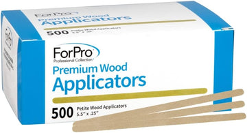Forpro Professional Collection Premium Wood Applicators, Non-Sterile, Hair Removal Waxing, Petite, 4.5” L X .375” W, 500-Count