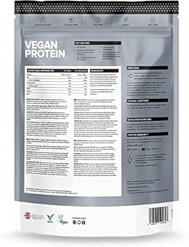 VIVO Vegan Protein Powder - 0.7 oz of Plant-Based Protein per Scoop, 30 Servings (31.7 oz) (Vanilla)