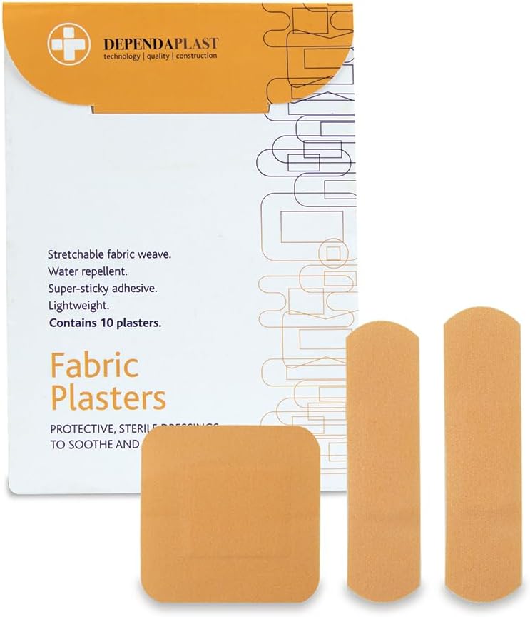 Dependaplast Advanced Fabric Plasters Assorted - Latex-Free, Washproof, Extra Flexible, Low-Allergy Adhesive, Lightweight Stretch - Wallet of 20 : Amazon.co.uk: Health & Personal Care