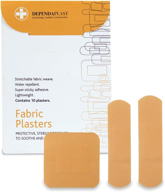 Dependaplast Advanced Fabric Plasters Assorted - Latex-Free, Washproof, Extra Flexible, Low-Allergy Adhesive, Lightweight Stretch - Wallet of 20 : Amazon.co.uk: Health & Personal Care