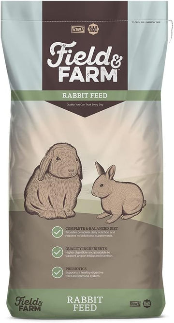 Blue Seal Field & Farm - Rabbit Feed 17 Complete | 50 Pound Bag, Premium Rabbit Food, Using Quality Ingredients, Pellets Provide Complete Daily Nutrition For All Rabbit Types