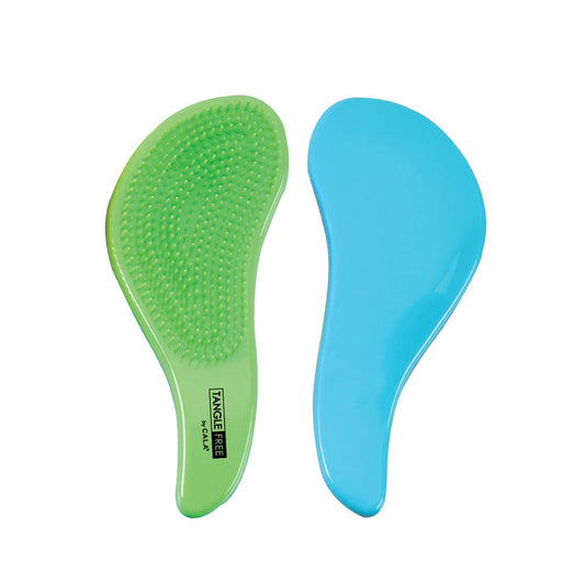 Cala Tangle Free Neon Green & Aqua Hair Brush : Beauty & Personal Care